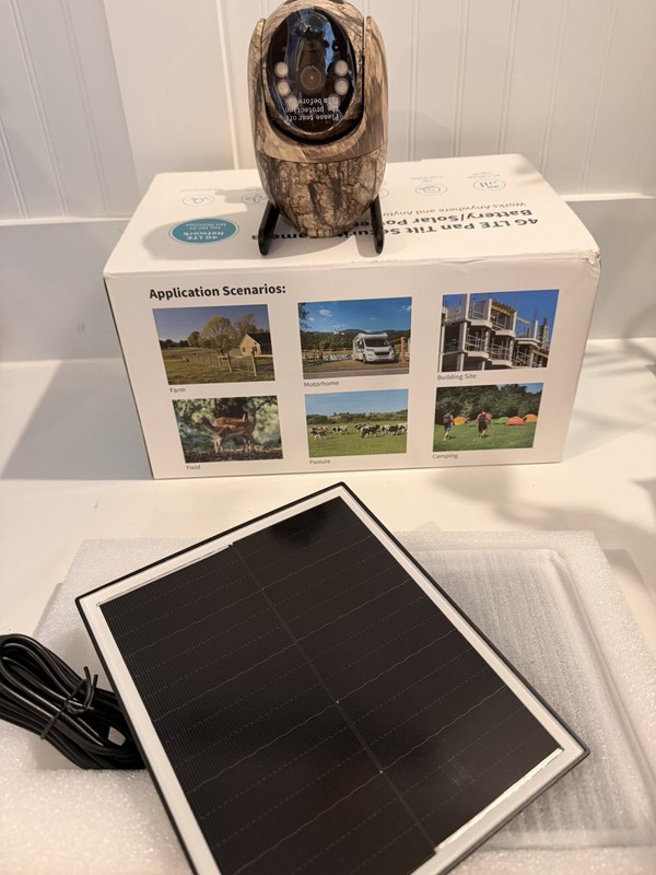 4G LTE Cellular Trail Camera w/ Pre installed SIM card Solar Powered. Set of 2 gallery