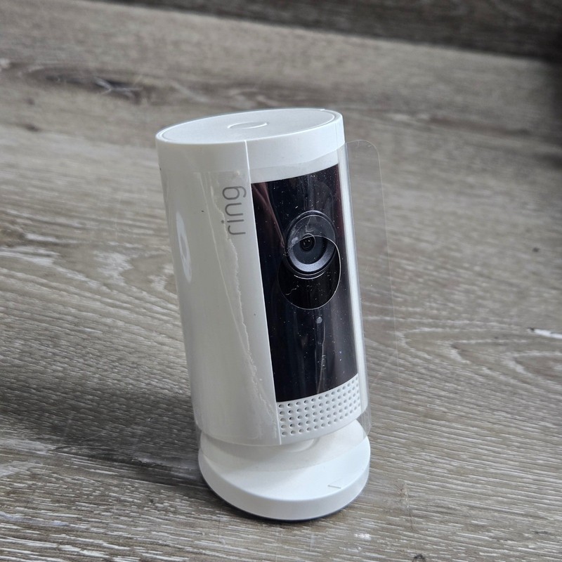 Ring Indoor Cam 1080p HD Wired Smart Home Security Camera White 1st Gen Tested gallery