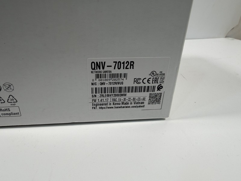 NEW Hanwha Vision QNV-7012R Wisenet Q 4MP IR Outdoor Network Dome IP Camera PoE gallery