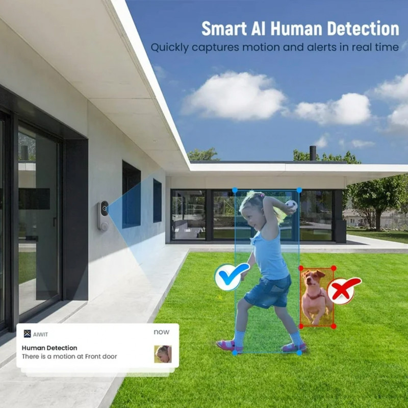 Wireless Doorbell Camera with Chime, Video Doorbell Security Camera with Batteri gallery