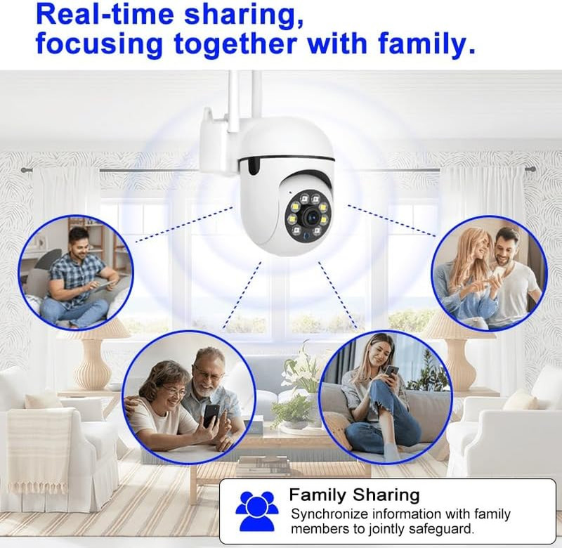 1080P Outdoor Security Camera Wired, 360 PTZ Wifi Plug-In Cameras for Home Secur gallery
