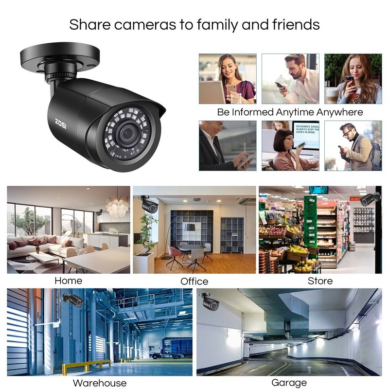 4 Camaras De Seguridad Wifi Exterior 1080P Inalambrica Con Vision Nocturna Video gallery