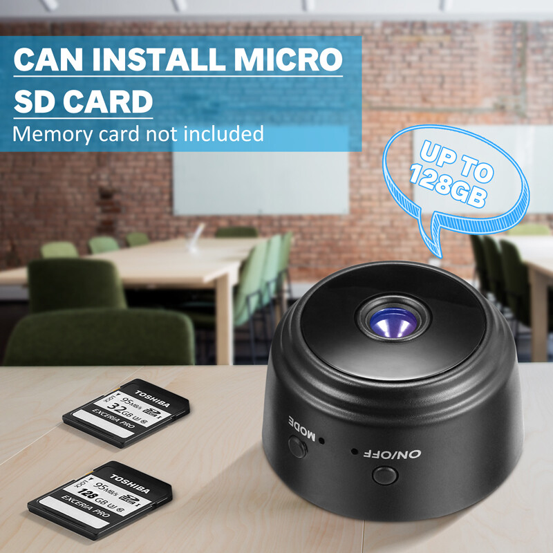 2-Way Audio Smart Mini WiFi Camera 1080P HD Night Camera w/Battery Home Security gallery