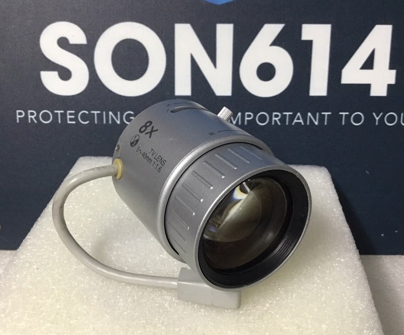 Panasonic WV-LZ62/8S Security Camera Lens W/ 5-40mm 1:1.4 CS Auto Iris TESTED! gallery
