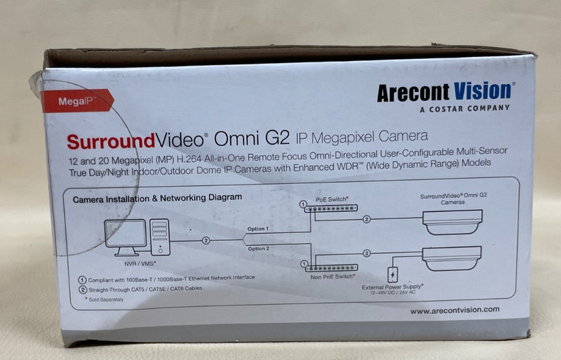Arecont Vision AV20275DN-08 SurroundVideo Omni G2 20MP Remote Focus gallery