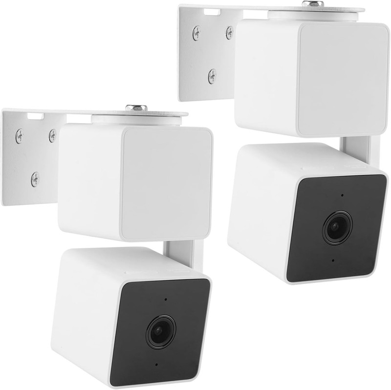 2-Pack Adhesive Wall Mount Bracket for Wyze Cam V3/V4/V2 - Easy Installation gallery