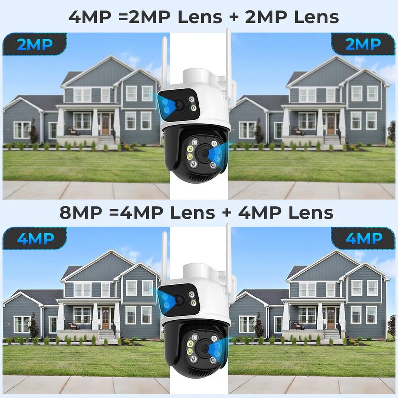4K 8MP IP Camera PTZ Outdoor Wireless Wifi Human Detect NVR VMS Security Camera gallery