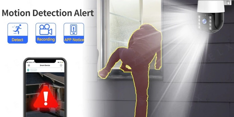 4MP 2K IP Camera Outdoor WiFi HD CCTV Security Cam AI Auto Tracking Surveillance gallery