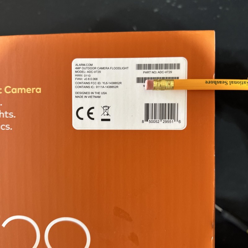 NEW Alarm com Floodlight 4MP Camera Video Analytics & 2-Way Audio-AC-#ADC-V729AC gallery