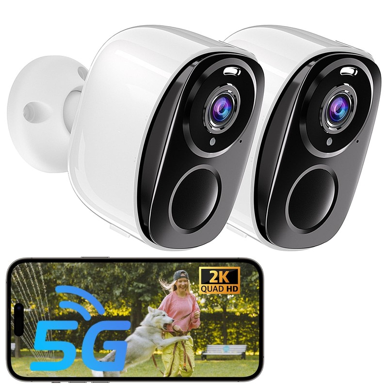 2Pack 5G&2.4G Security Cameras Wireless Outdoor ,2K Camera for Home Security …
