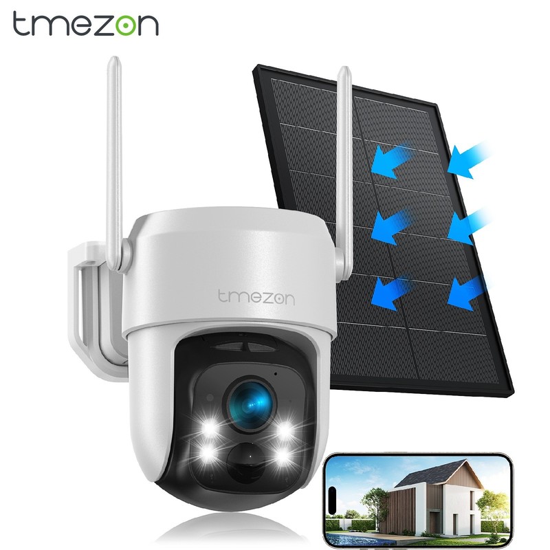 3MP Solar Battery Powered Security Camera WiFi6 Wireless PTZ Outdoor Ultra HD gallery