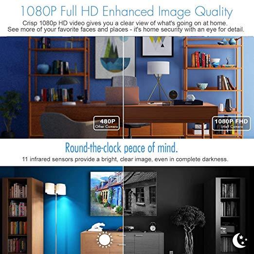 Wireless Baby Monitor WiFi IP Camera Security1080P with Night Vision for Home, O gallery