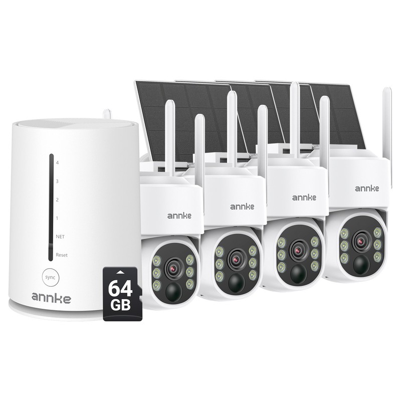 ANRAN Solar Battery Powered Wireless Security Camera System WiFi Outdoor w/64GB gallery
