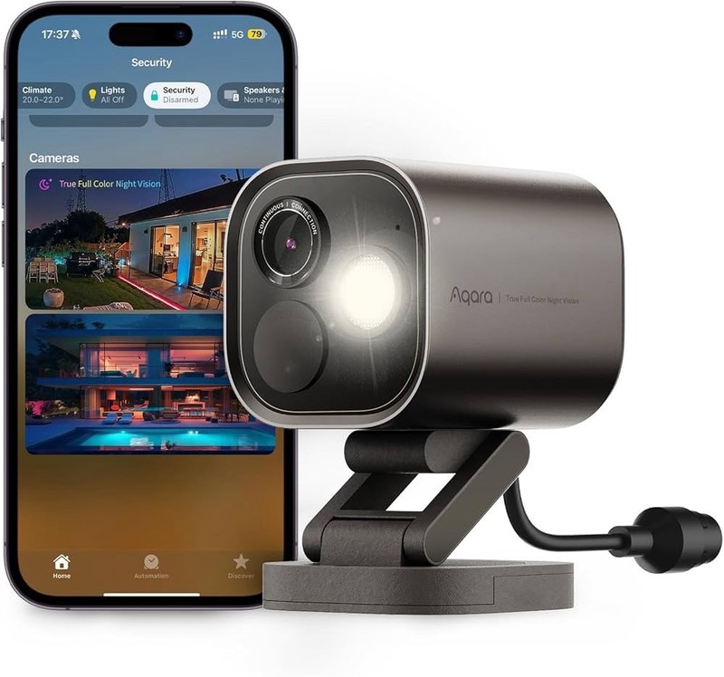 Aqara G5 Pro 4MP Outdoor PoE Camera Hub HomeKit Matter Color Night Vision CCTV