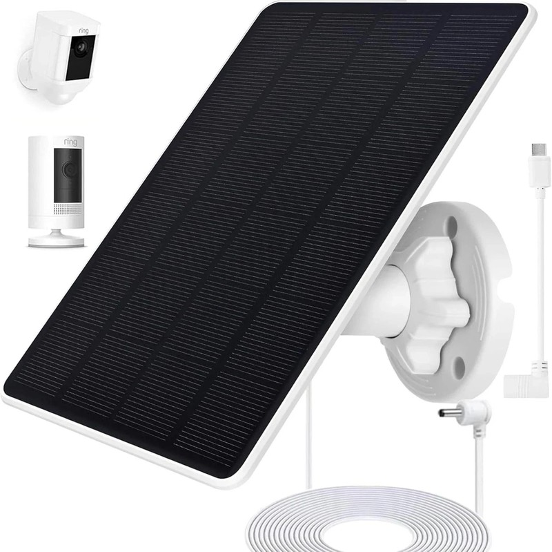 Ring Camera Solar Panel Compatible with Stick up Cam Battery Spotlight Plus gallery