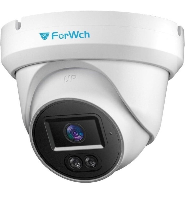 Forwch turret HD POE IP security Camera 4MP 2.8mm lens wide angle set of 2
