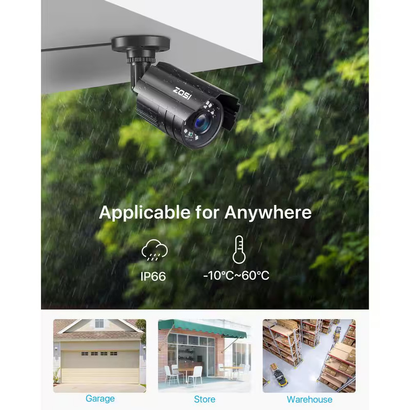 2MP 1920TVL Hardwired Security Camera Outdoor Only Work for TVI/CVI/AHD/CVBS 960 gallery