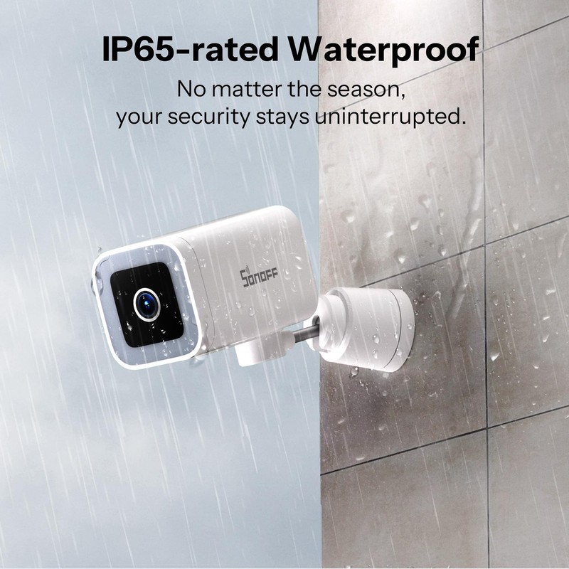 CAM-B1P Outdoor Security Camera, 2K HD & Color Night Vision, 180 Panoramic Vi... gallery