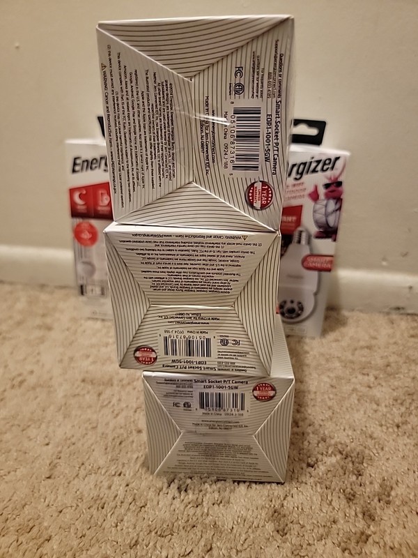 Energizer Smart 5GHz Wifi indoor/outdoor socket P/T Camera lot x6 gallery