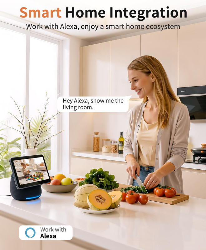 2K Cameras for Home Security, 5G & 2.4G Wifi Security Camera Indoor Outdoor for gallery