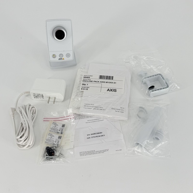 Axis M1054 Network IP Security Camera NO Box w/ Power Adapter Mount Kit PoE gallery