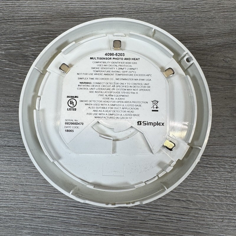 SIMPLEX 4098-5203 Phot And Heat Detector Head gallery