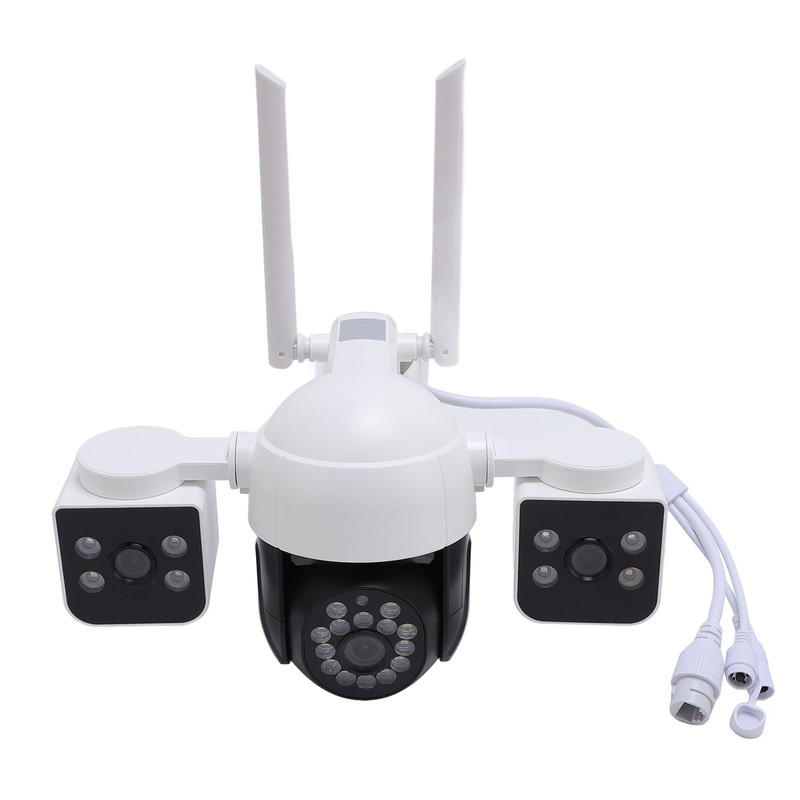 Wireless Security Camera Three Lens 6MP HD 360 Degree Pan Tilt 2 Way Talk Ou US gallery
