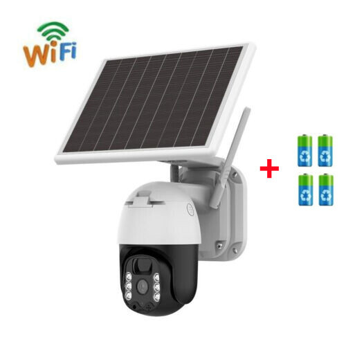4G Home Security Camera Outdoor Solar Battery Powered Wireless Wifi Cam Pan Tilt