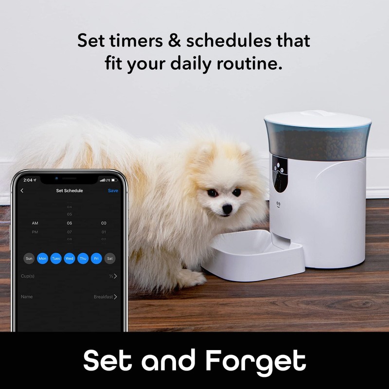 7L Automatic Cat Feeders with Smart Home Pet Camera, Timer & Voice, Automatic... gallery