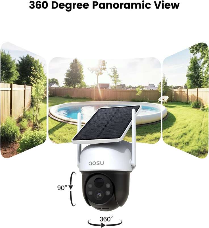 Solar Camera Security Outdoor - 100% Wire-Free Security Cameras Wireless Outdoor gallery