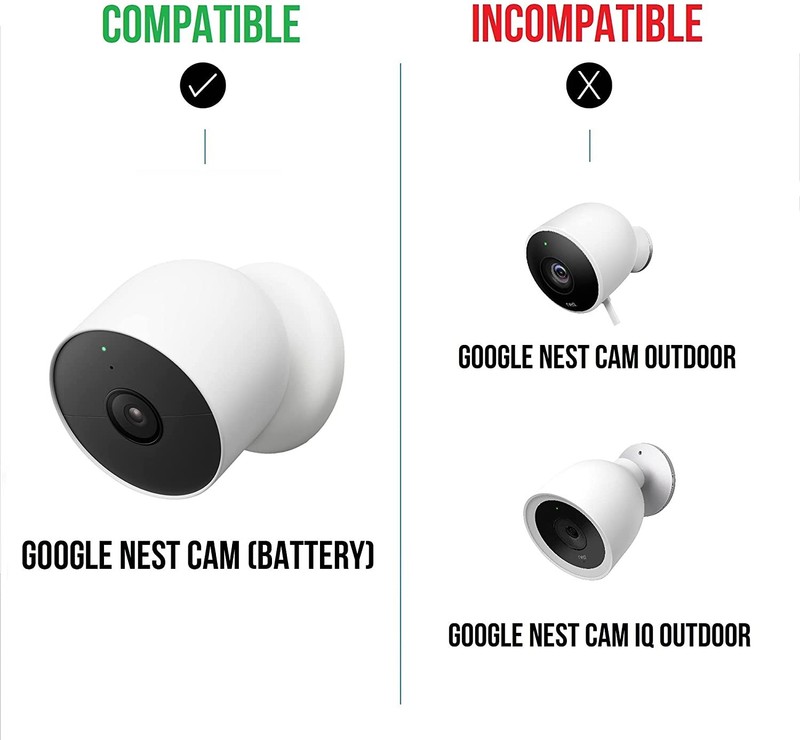 Anti-Theft Mount for Google Nest Cam Outdoor or Indoor, Battery-Made for Google gallery