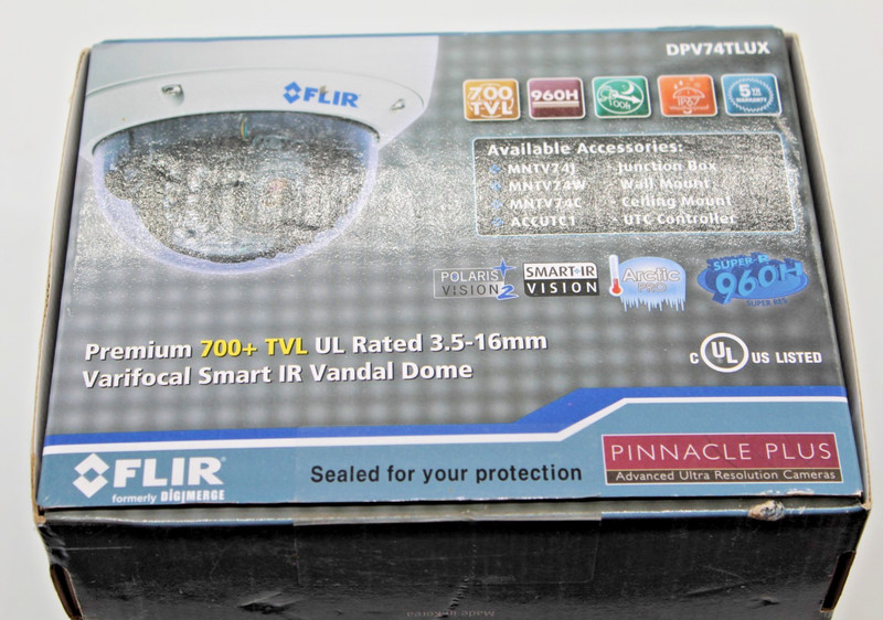 Flir Premium 700+ TVL UL Rated 3.5-16mm Varifocal Smart IR Vandal Dome
