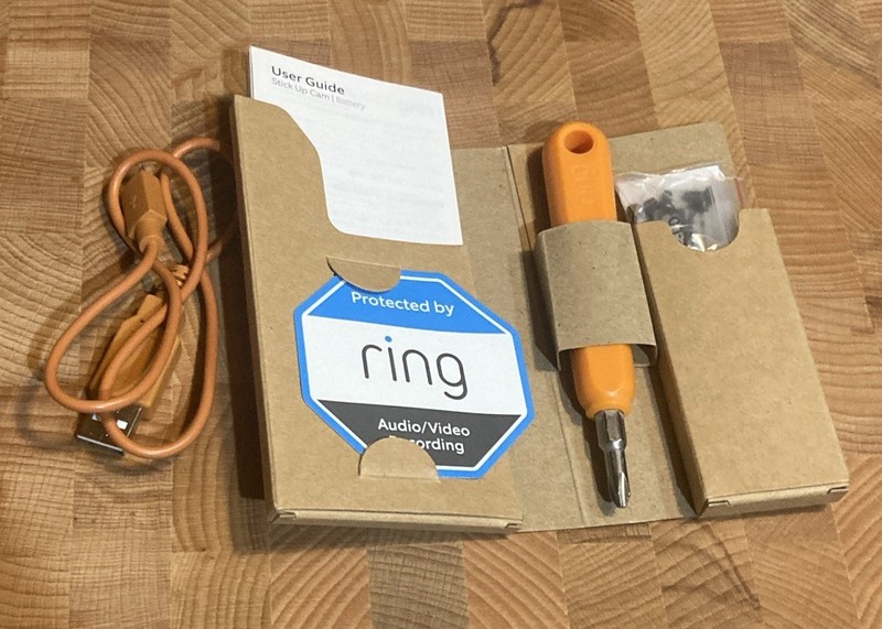 Ring Stick Up Can Battery ! Open Box ! Battery not Included gallery