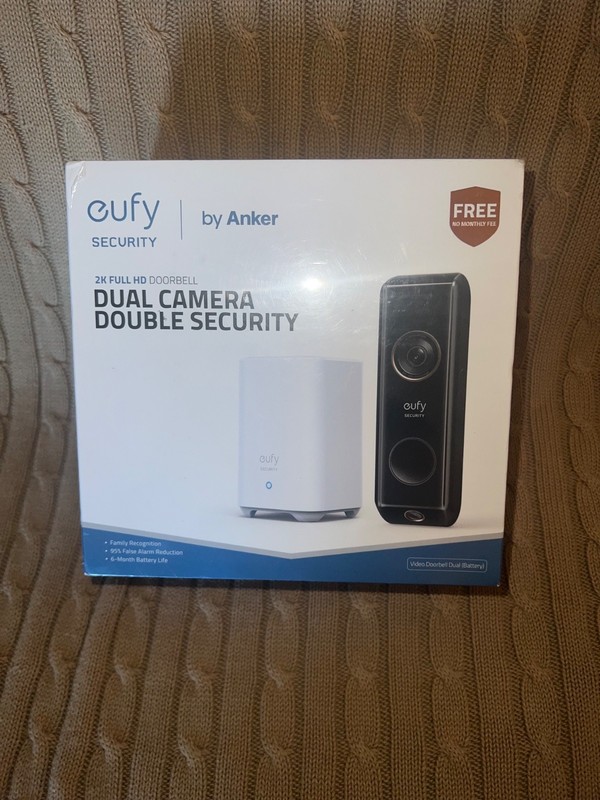 Eufy by Anker Dual Camera Double Security- 2K Full HD Video Doorbell*New