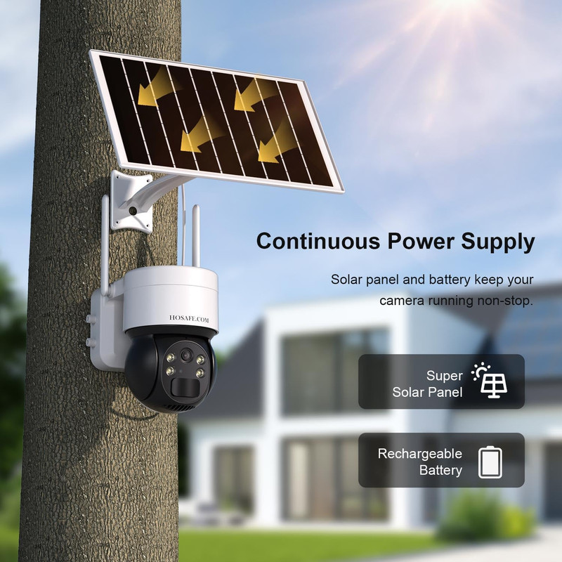 Security Cameras Wireless Outdoor, Free Cloud Storage, Solar Wifi Cameras for Ho gallery