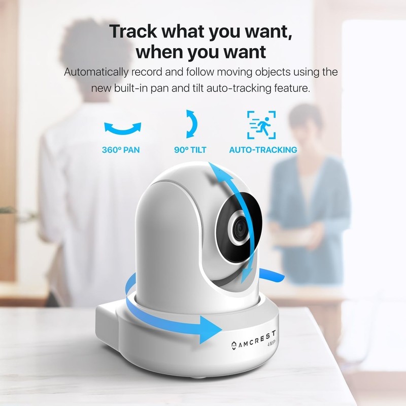 Amcrest 4MP ProHD Indoor WiFi Security IP Camera 30FPS 90° FOV (IP4M-1041W) gallery