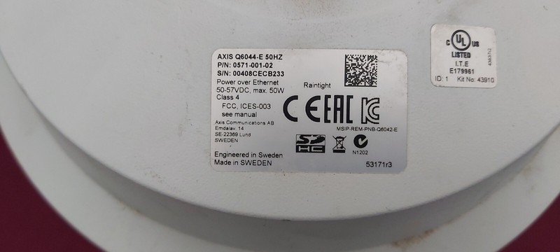 Axis Q6044-E Network Camera Make Offers! gallery
