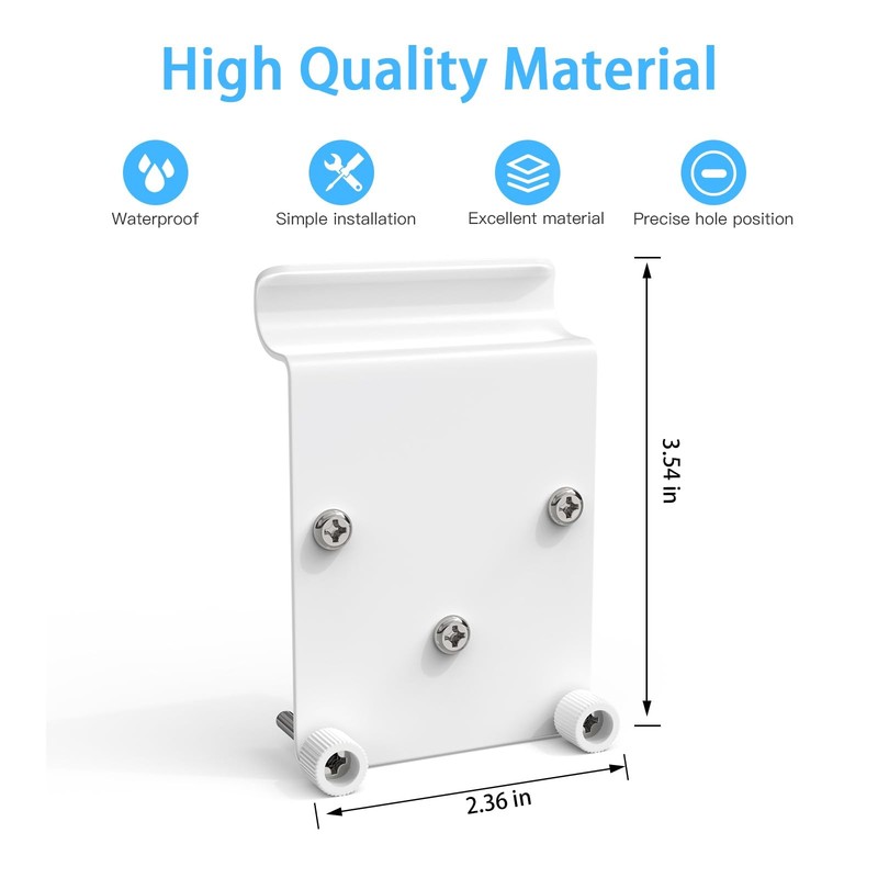 Vinyl Siding Clips Mount Bracket with Eufy SoloCam S340 /SoloCam E30 Solar Ou... gallery