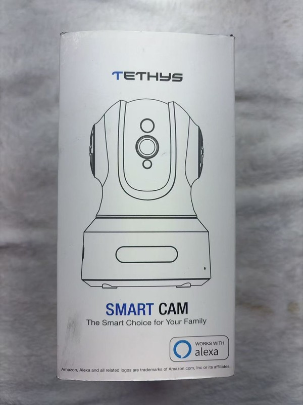 TETHYS Wireless Security Camera 1080P Indoor Work w/Alexa, Pan/Tilt, Motion Det. gallery