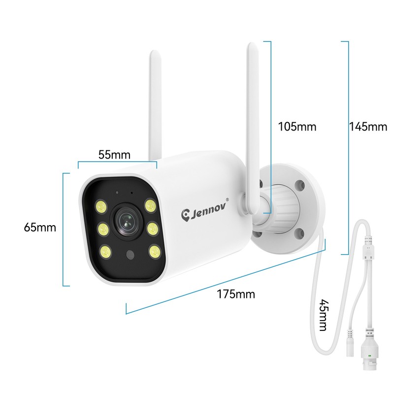 2.4/5GHz Dual WiFi Security Camera Wireless Indoor Home Smart Color Night Vision gallery