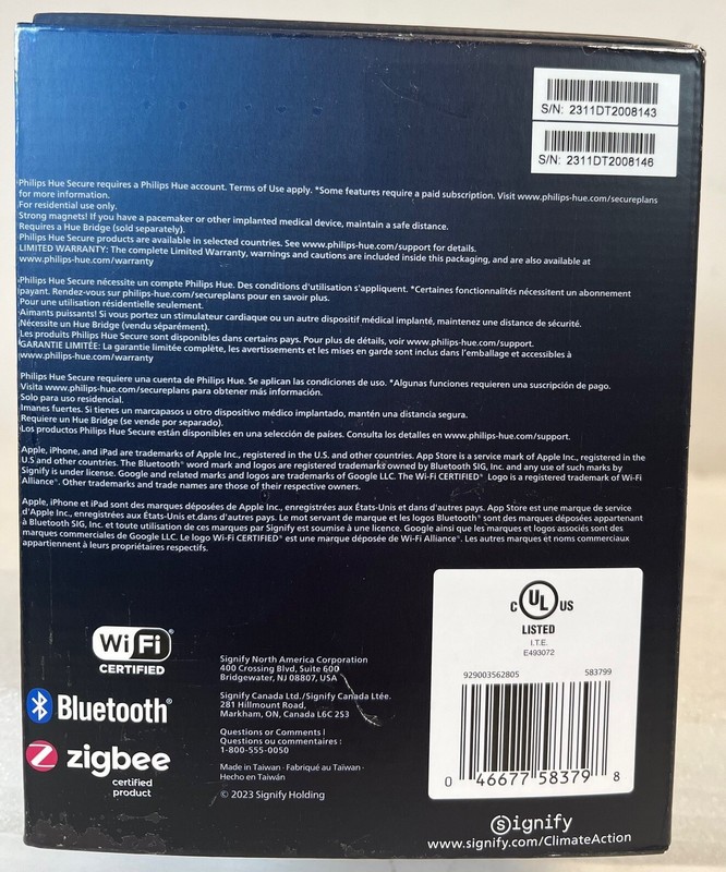Philips Hue Battery Wireless Security Camera 2PK White-FREE S/H gallery