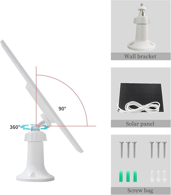 Compact 4W Solar Panel with Adjustable Mount for Outdoor Camera Charging gallery