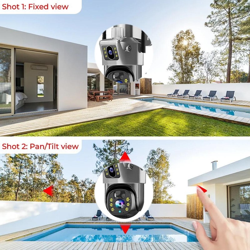 Outdoor Solar Camera Full Color HD Night Vision Low Power Consumption Monitor gallery