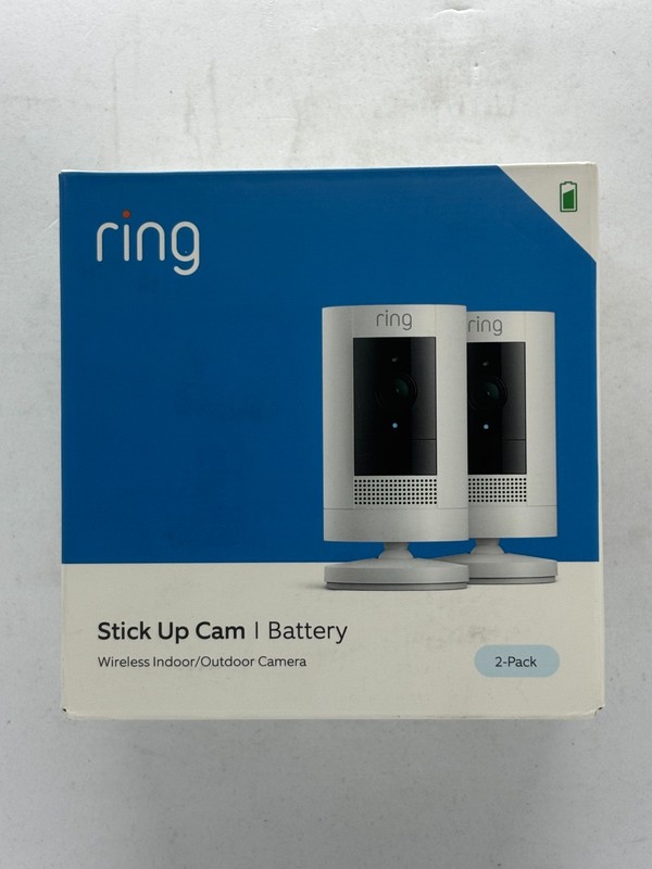 Ring Stick Up Cam Battery 2-pk, Indoor/Outdoor Smart Security Camera, FREE SHIP!