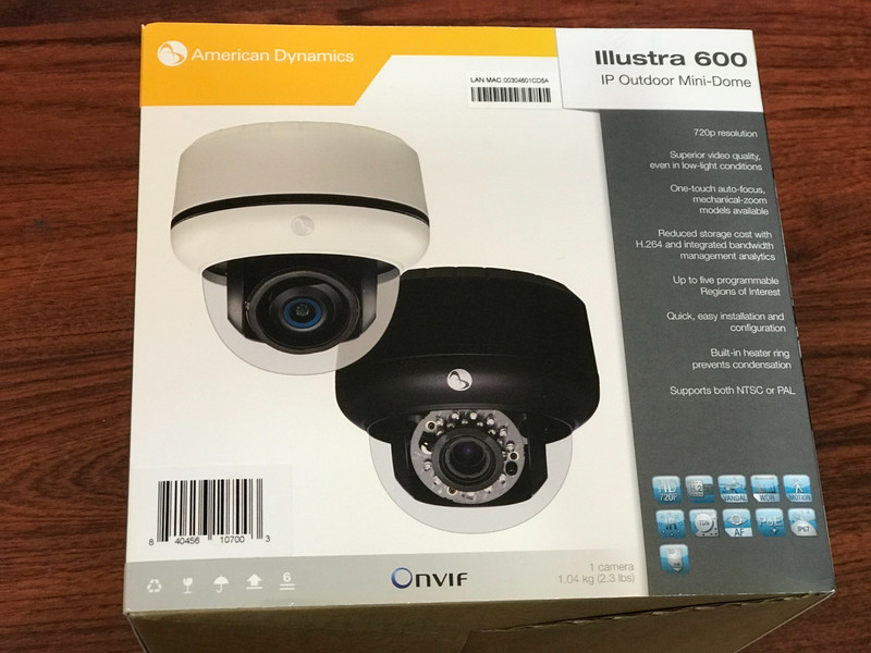 New American Dynamics ADCI600-D521 HD Indoor/Outdoor Mini-Dome Camera, 720P, gallery