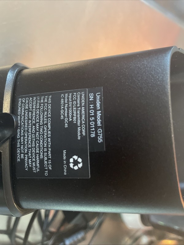 Uniden Guardian G755 Surveillance Security Cameras--2 Cameras and power supplies gallery