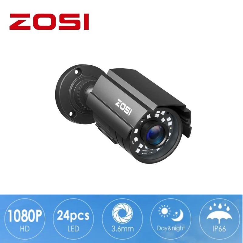 ZOSI 1080P 4in1 Wired CCTV Security Camera Outdoor Waterproof Night Vision