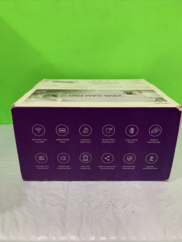 VAVA VA-HS003 CAM PRO 1080 WIRE-FREE HD SECURITY CAMERA SYSTEM Good Condition gallery