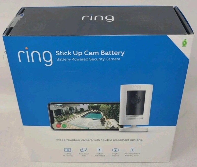 Ring Stick Up Cam Indoor/Outdoor 1080p WiFi 3rd Gen. (See Description) gallery