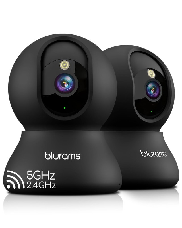 blurams 2Pack Security Cameras Outdoor Wired, 2K 360° PTZ Outdoor Security Ca…